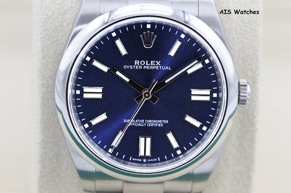 Rolex 124300 Oyster Perpetual 41 MM Blue Dial 2023 Box & Papers