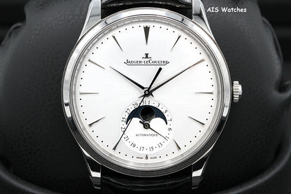 Jaeger-LeCoultre Q1368430 Master Ultra Thin Moon 39MM Stainless Steel Silver Dial B&P