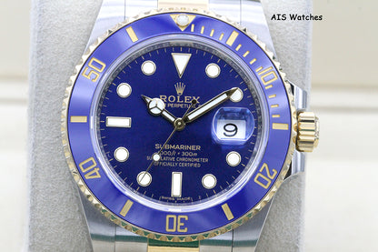 Rolex Submariner 18k/SS 116613LB Blue Dial 2019 Box & Papers