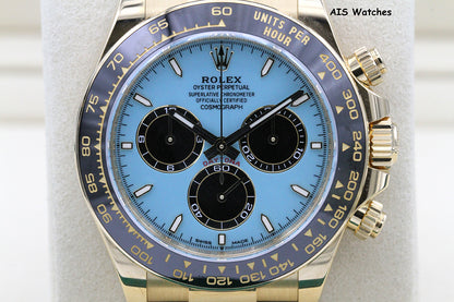 BNIB Rolex 126518LN Daytona Cosmograph 18K Yellow Gold OysterFlex Tiffany Dial BP