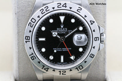 Rolex Explorer II 16570 Black Dial 40MM V Serial Box & Papers