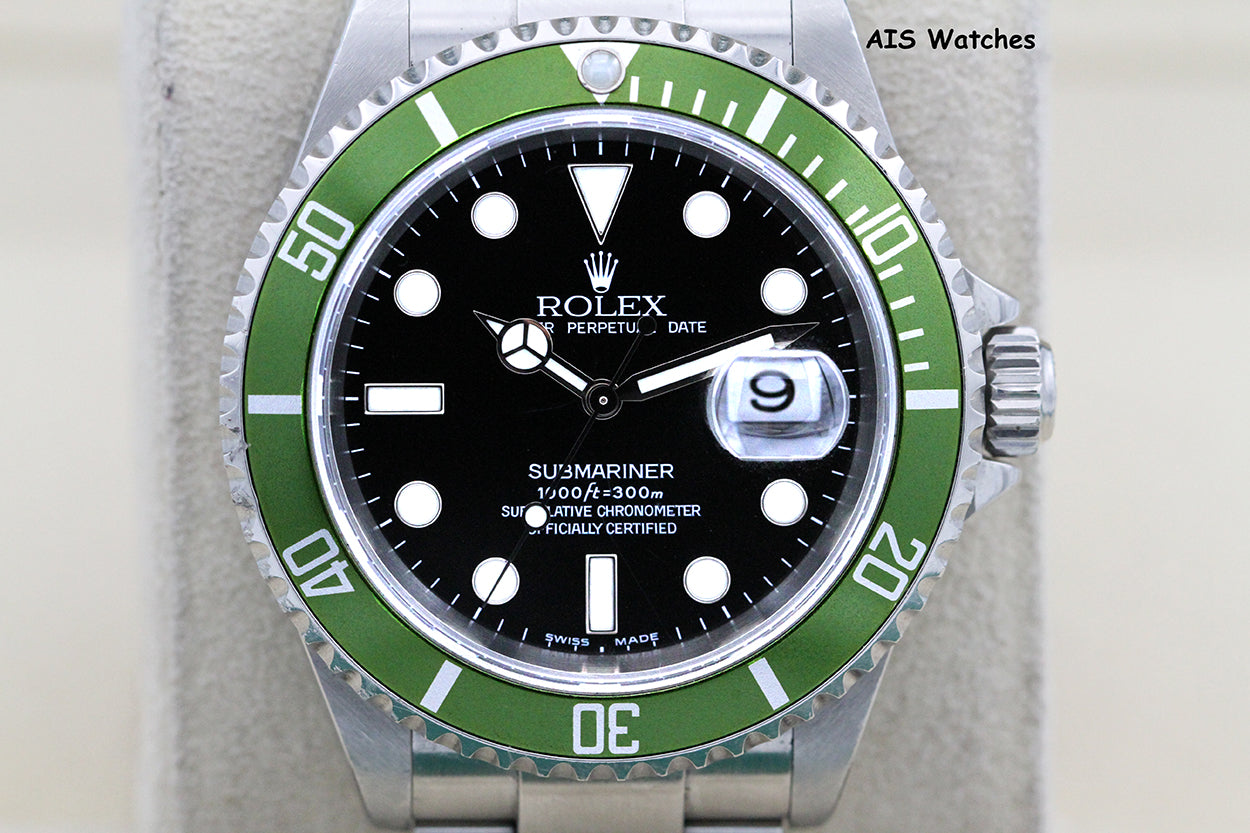 Rolex Submariner 16610LV 50th Anniversary Kermit F Serial