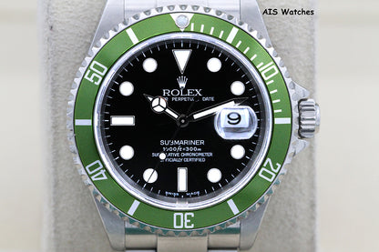Rolex Submariner 16610LV 50th Anniversary Kermit F Serial