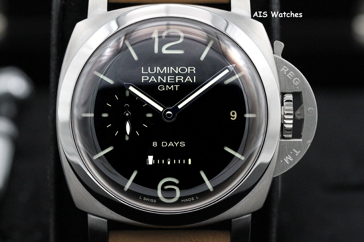 Panerai PAM 233 Luminor 1950 44MM 8 Days GMT B&P