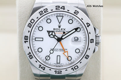 Rolex Explorer II 216570 Polar White Dial 42MM 2018 Box & Papers