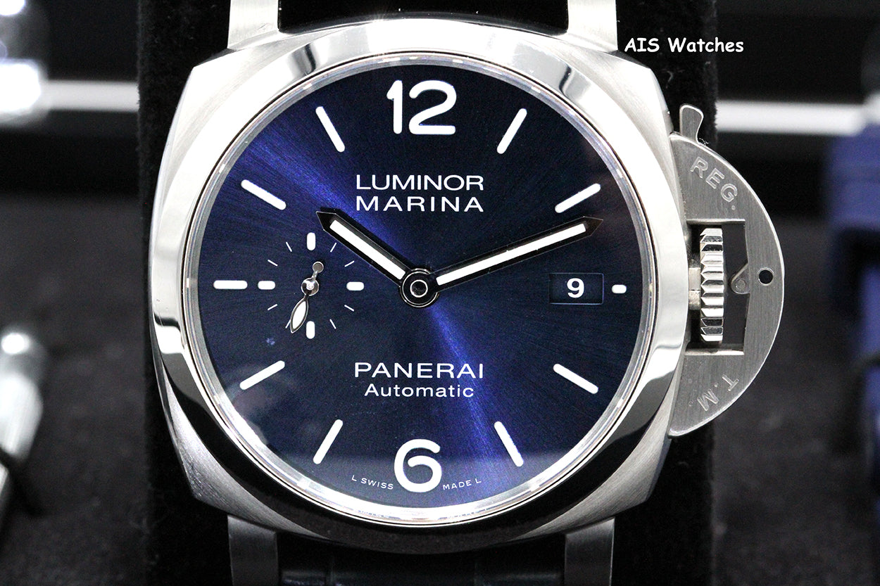 Panerai PAM 1393 Marina 1950 42 3 Days 42MM Blue Dial Box & Paper