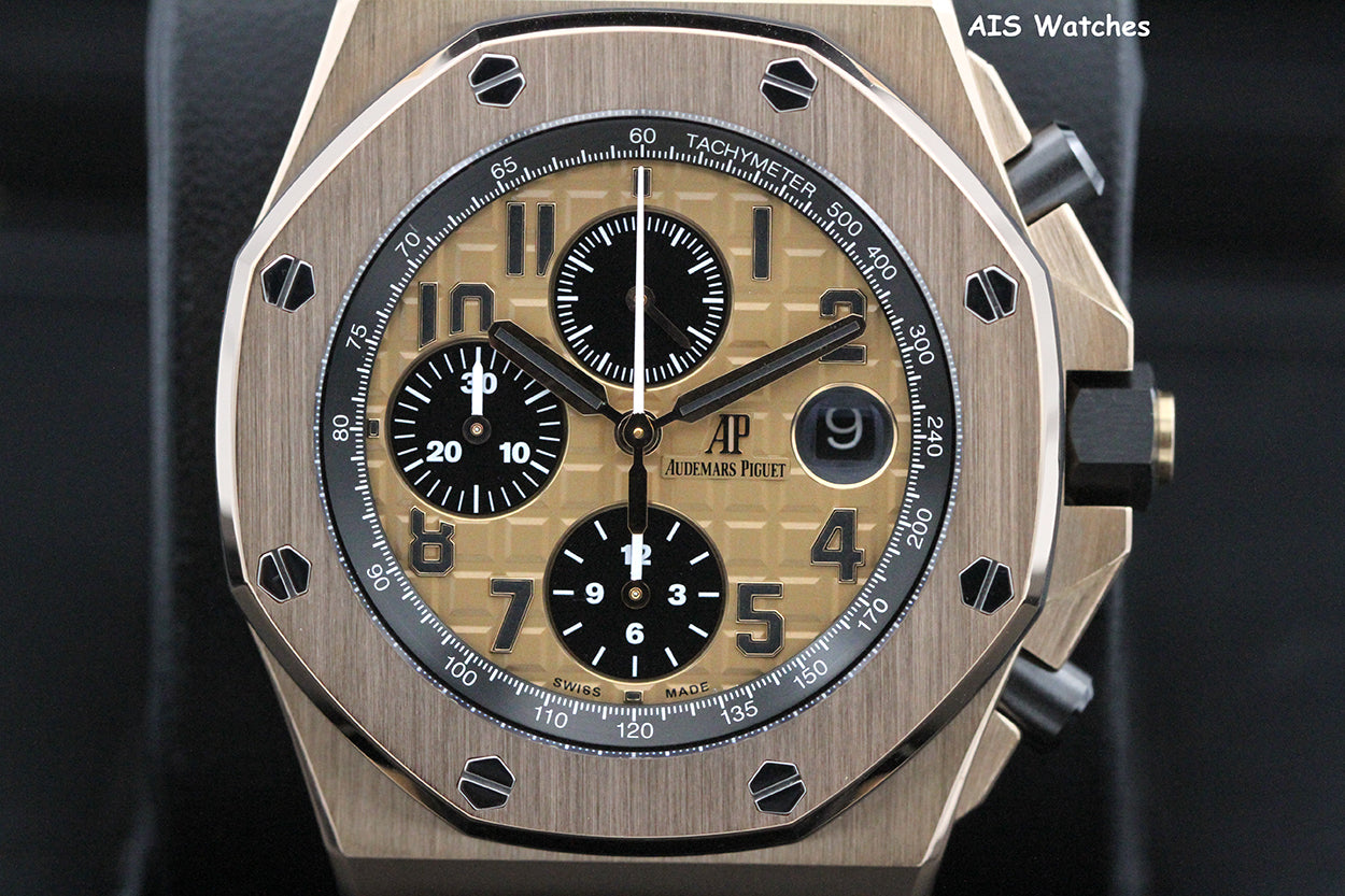 Audemars Piguet 26470OR Royal Oak Offshore Chronograph Rose Gold 42MM Box & Papers