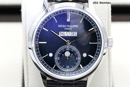 Patek Philippe Perpetual Calendar 5236P Platinum Blue Dial Box & Papers