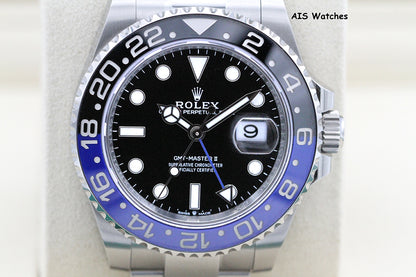 BNIB Rolex GMT Master II 126710BLNR Batman Oyster Bracelet Ceramic Bezel BP