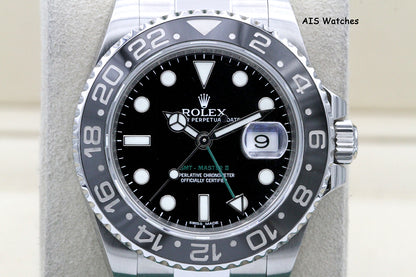 Rolex 116710LN GMT Master II Black Ceramic Insert 2013 Box & Papers
