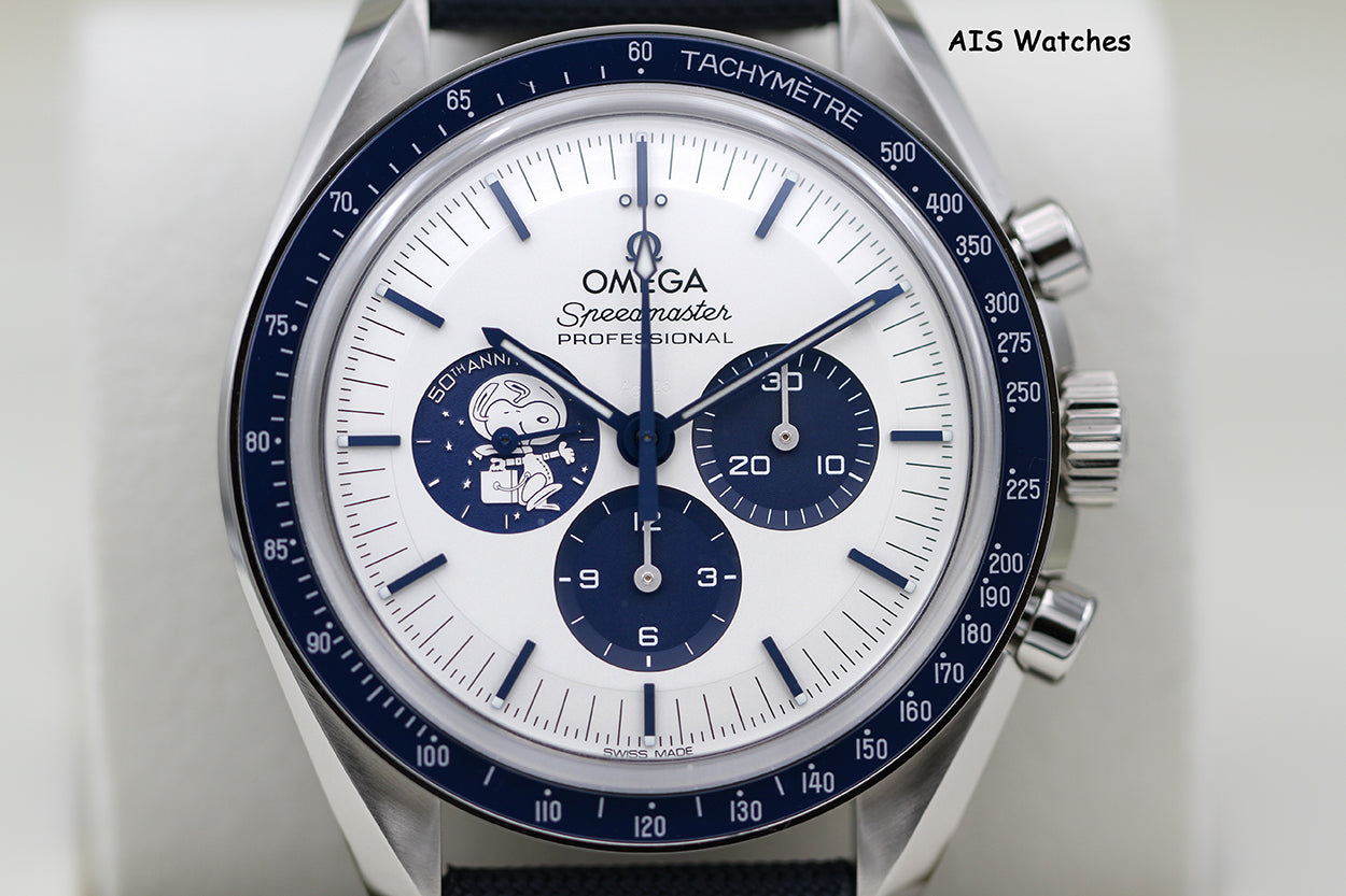 BNIB Omega SpeedMaster Moonwatch Apollo 13 Silver Snoopy 310.32.42.50.02.001 BP