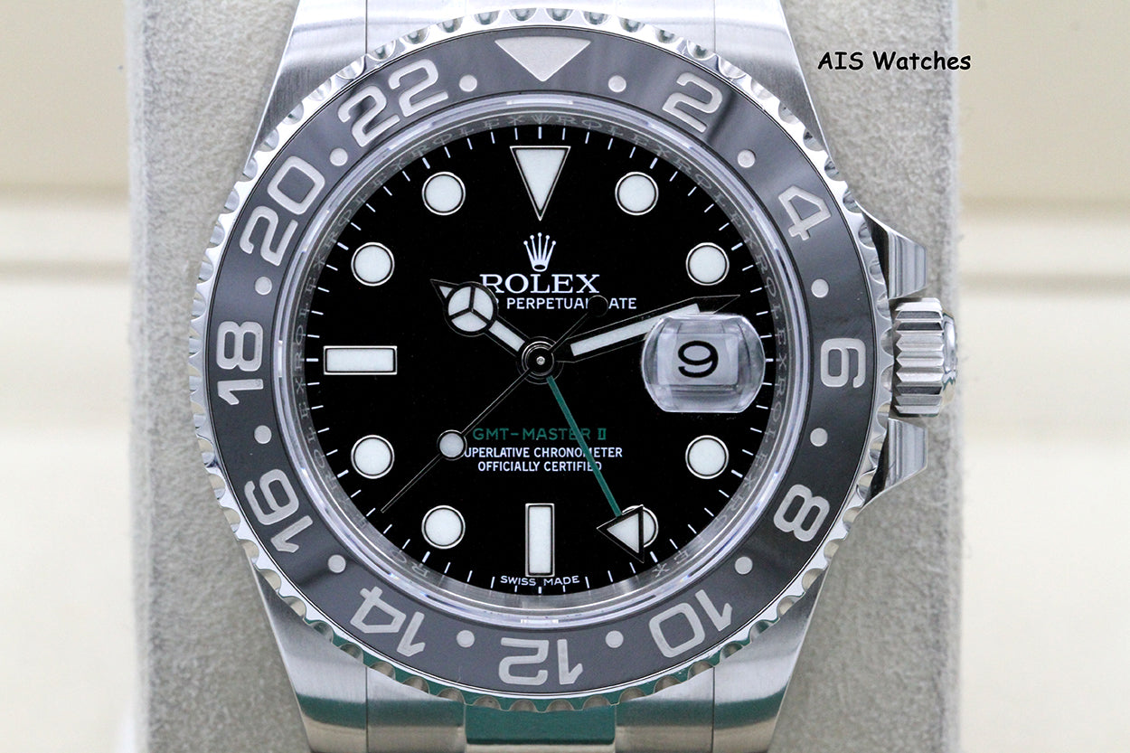 Rolex 116710LN GMT Master II Black Ceramic Insert 2017 Box & Paper