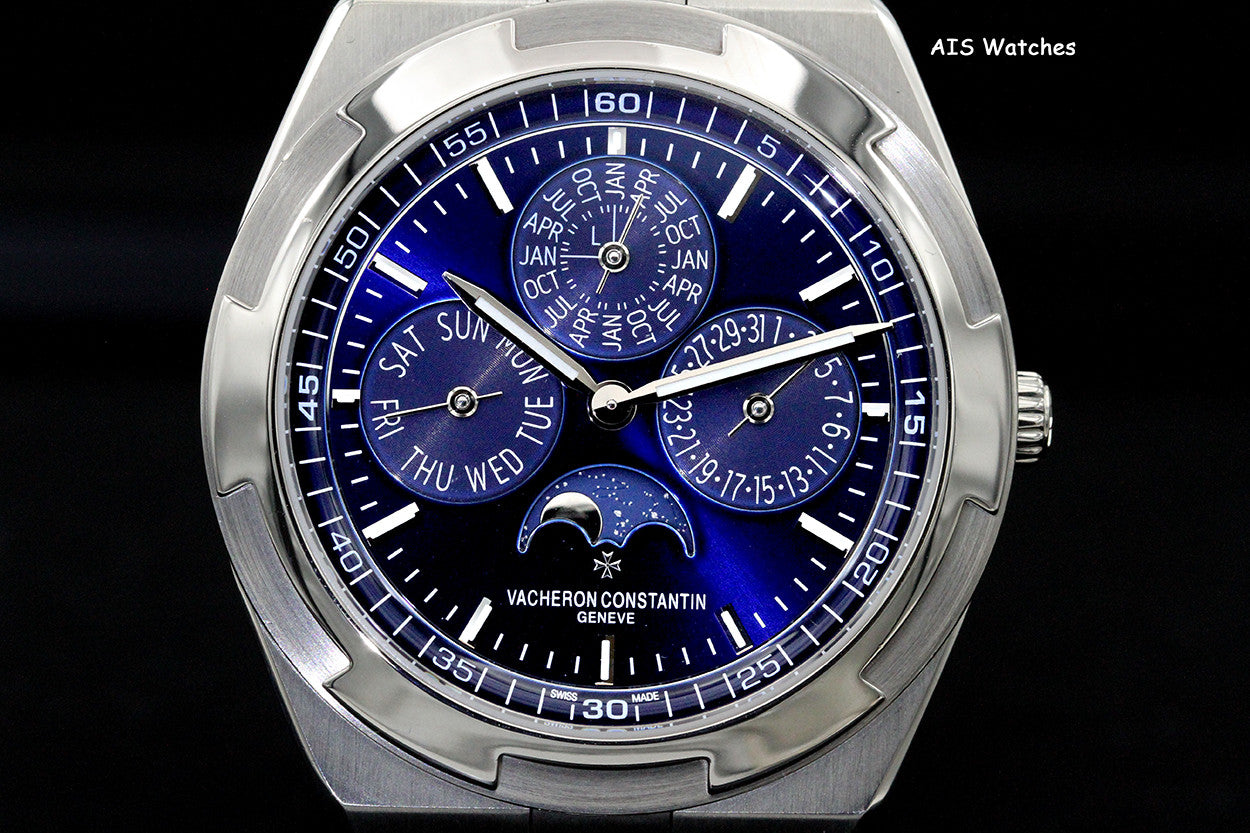 Vacheron Constantin Overseas Perpetual Calendar 4300V 18K WG Blue Dial B&P