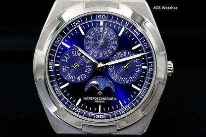 Vacheron Constantin Overseas Perpetual Calendar 4300V 18K WG Blue Dial B&P