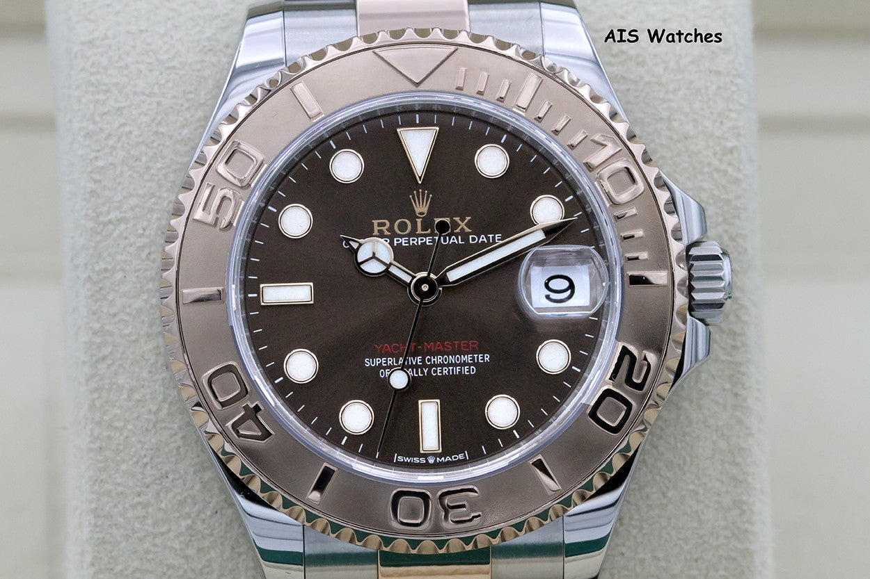 Rolex Yacht-Master 268621 18K Rose Gold / SS 37MM Chocolate Dial Box & Papers
