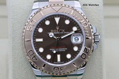 Rolex Yacht-Master 268621 18K Rose Gold / SS 37MM Chocolate Dial Box & Papers