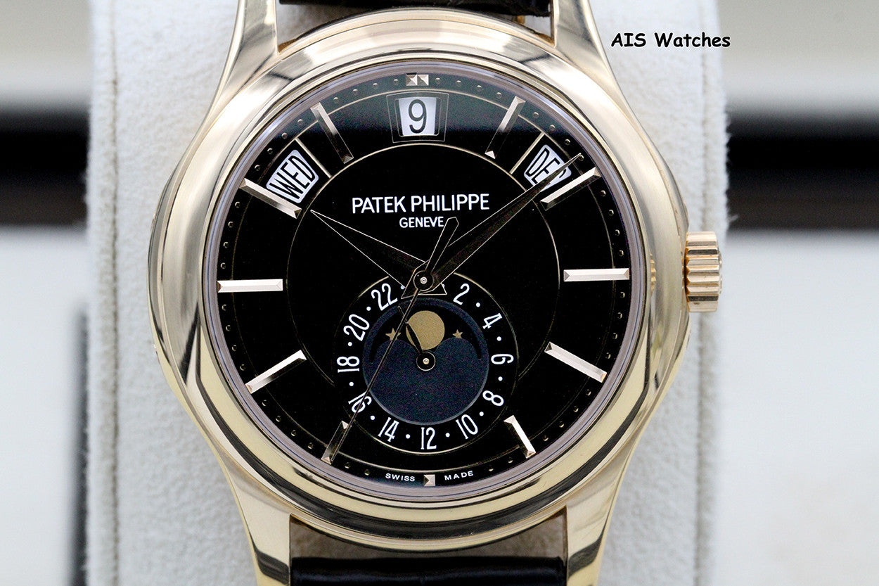 Patek Philippe Annual Calendar 5205R Rose Gold Black Dial Box & Paper