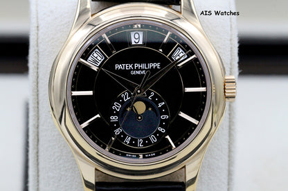 Patek Philippe Annual Calendar 5205R Rose Gold Black Dial Box & Paper
