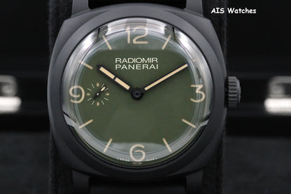 NOS / BNIB Panerai PAM 997 Radiomir 1940 48MM 3 Days Ceramic Military Green BP