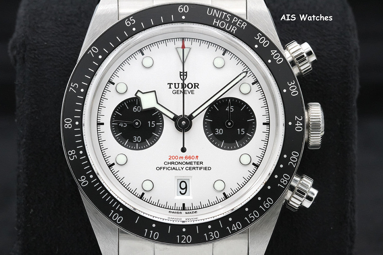 Tudor 79360N Black Bay Chronograph 41MM White Dial Stainless Steel Bracelet B&P