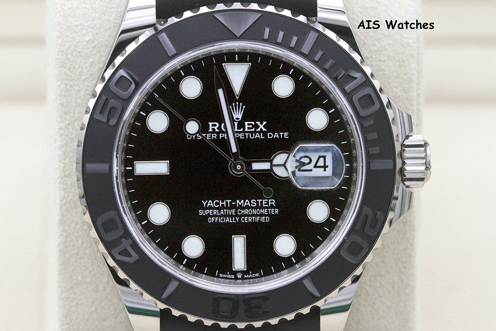 BNIB Rolex Yachtmaster 226659 White Gold OysterFlex Strap 42 MM Box & Papers
