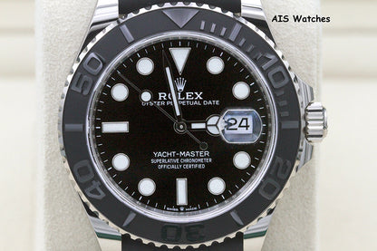 BNIB Rolex Yachtmaster 226659 White Gold OysterFlex Strap 42 MM Box & Papers