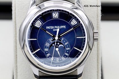 Patek Philippe Annual Calendar 5205G White Gold Blue Dial Box & Paper