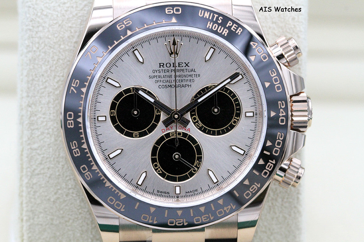 BNIB Rolex 126515LN Daytona Cosmograph 18K Rose Gold OysterFlex Sundust Dial BP