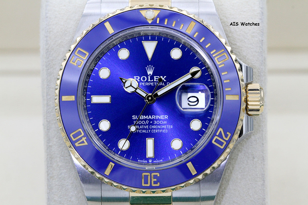 Rolex Submariner 41MM 18k/SS 126613LB SunBurst Blue Dial 2021 Box &Paper