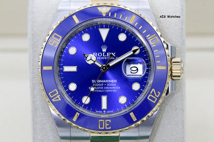 Rolex Submariner 41MM 18k/SS 126613LB SunBurst Blue Dial 2021 Box &Paper