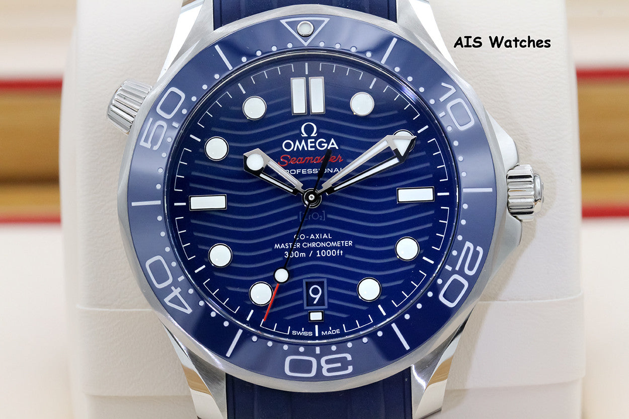 BNIB Omega Seamaster 300M 42MM Diver Blue Wave Dial 210.32.42.20.03.001 Box&Papers