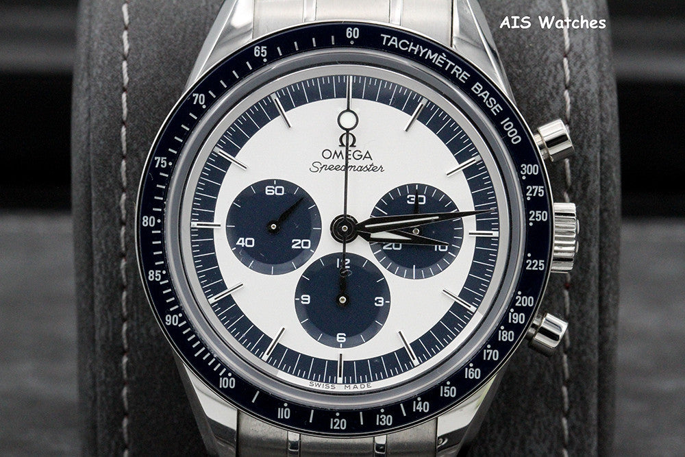 Omega Speedmaster CK2998 Blue SS Bracelet / Leather 311.33.40.30.02.001 Box&Papers