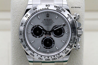 Rolex 126509 Daytona Cosmograph 18K White Gold Silver / Steel Dial B&P