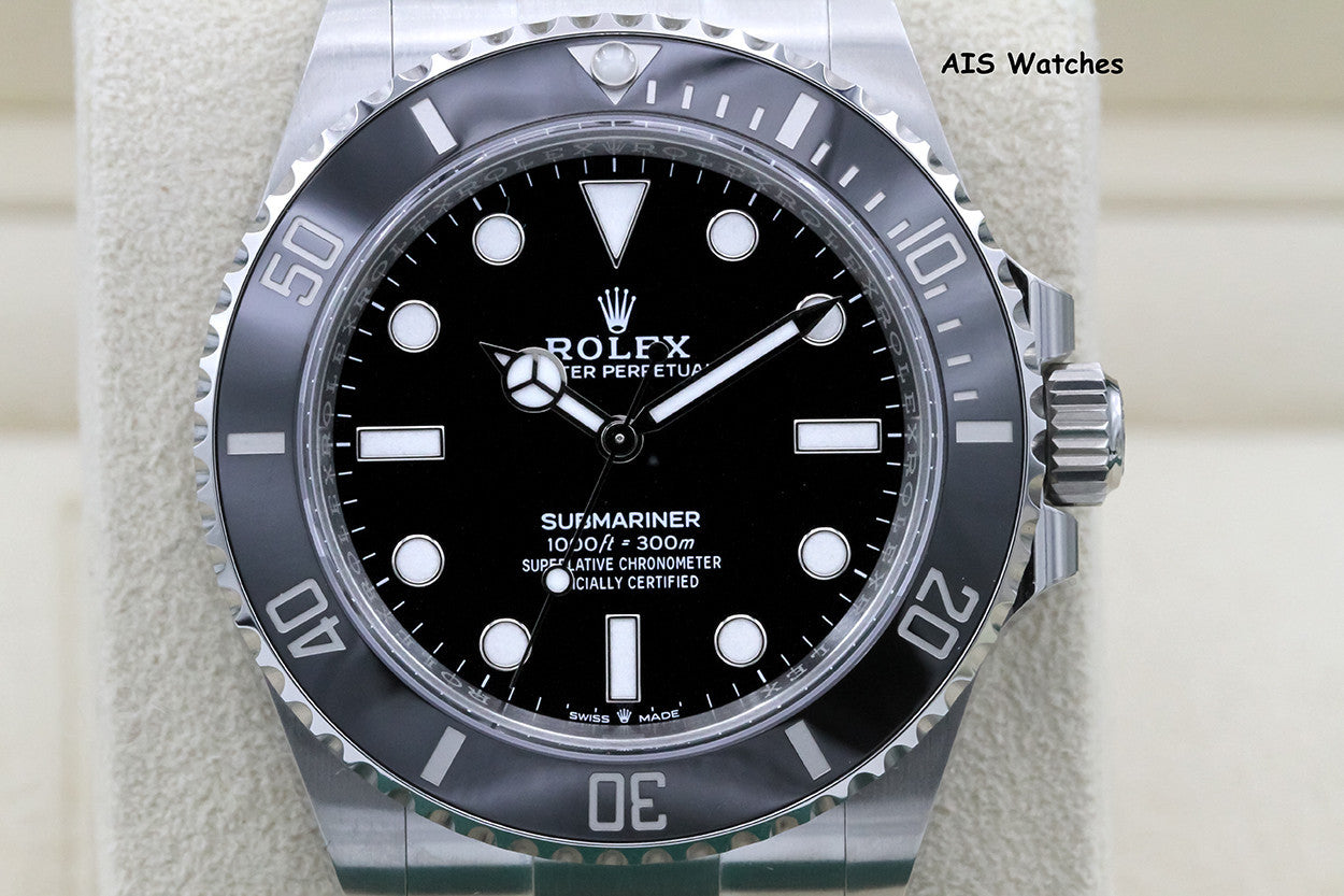 BNIB Rolex Submariner Ceramic No Date 124060 41MM Box & Paper