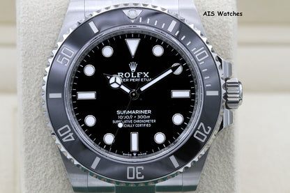 BNIB Rolex Submariner Ceramic No Date 124060 41MM Box & Paper
