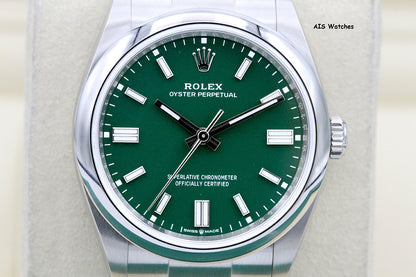 Rolex 126000 Oyster Perpetual 36MM Green Dial 2022 Box & Papers