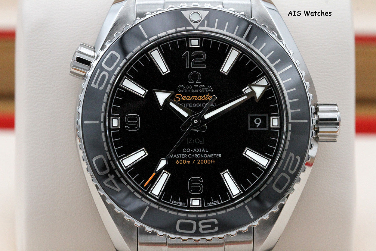 Omega Seamaster Planet Ocean 600M 215.33.40.20.01.001 39.5MM Black Dial SS B&P