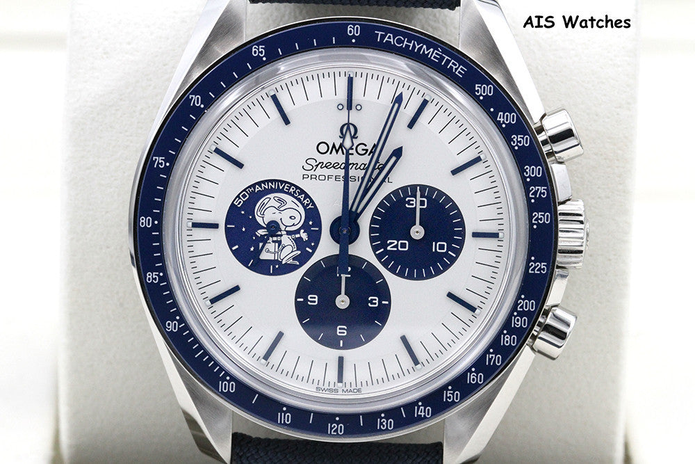 BNIB Omega SpeedMaster Moonwatch Apollo 13 Silver Snoopy 310.32.42.50.02.001 B&P