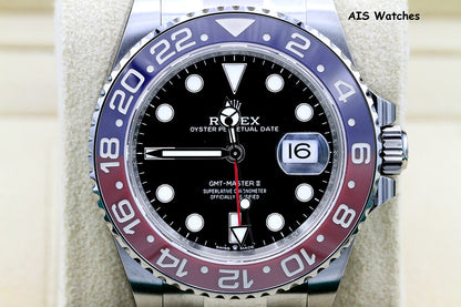 BNIB Rolex GMT Master II 126710BLRO Red Blue Pepsi / Oyster Box & Papers