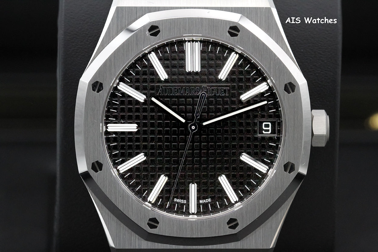 BNIB Audemars Piguet 15510ST.OO.1320ST.07 Royal Oak Black Dial 41MM Box & Paper