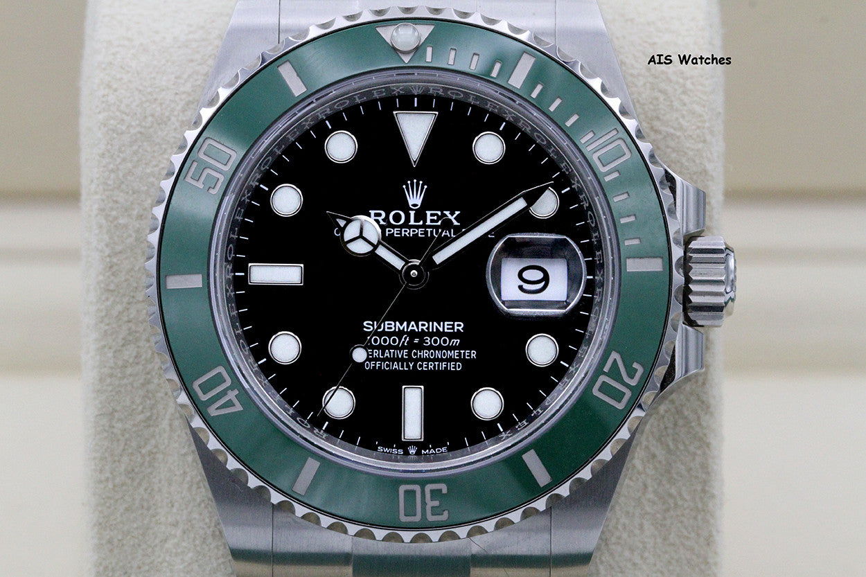Rolex Submariner Date Ceramic Green Bezel 126610LV 41MM 2021 Box & Paper