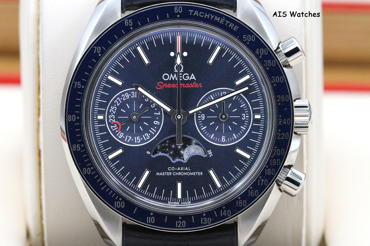 Omega Speedmaster 304.33.44.52.03.001 Chronograph MoonPhase Blue Dial BP
