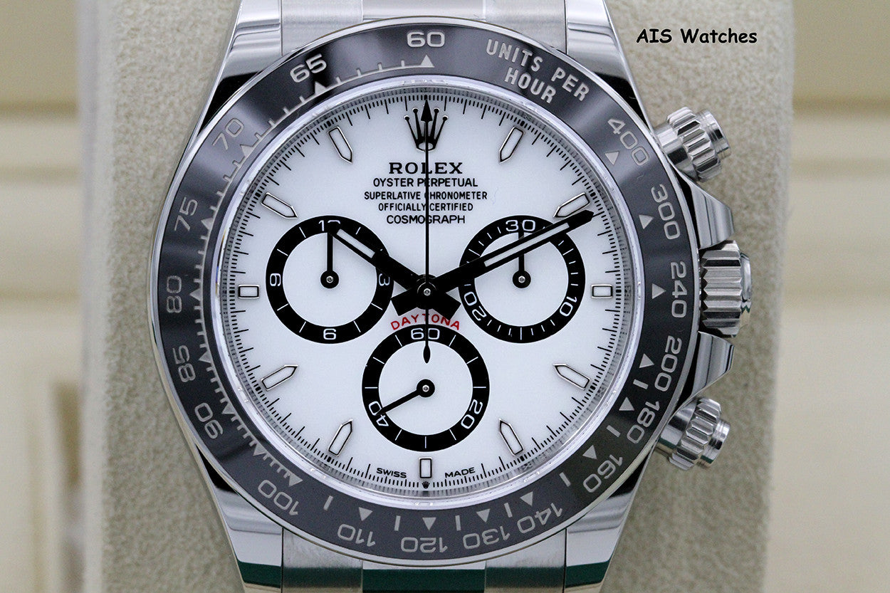 BNIB Rolex Cosmograph Ceramic Daytona 126500 White Dial Box & Papers