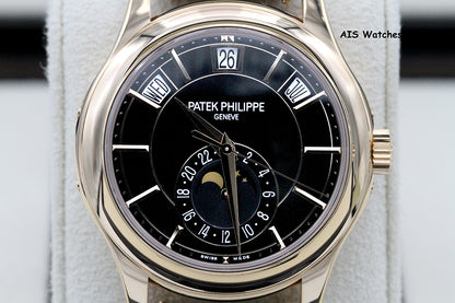 Patek Philippe Annual Calendar 5205R Rose Gold Black Dial Box & Papers