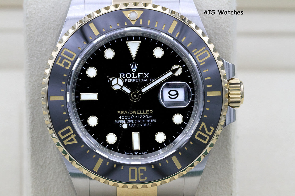 Rolex 126603 SEA-DWELLER 43MM 18K Yellow Gold / Stainless Steel Box&Paper