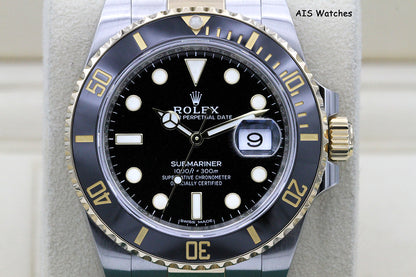 Rolex Submariner 18k/SS 116613LN Black Dial 2018 Box & Papers