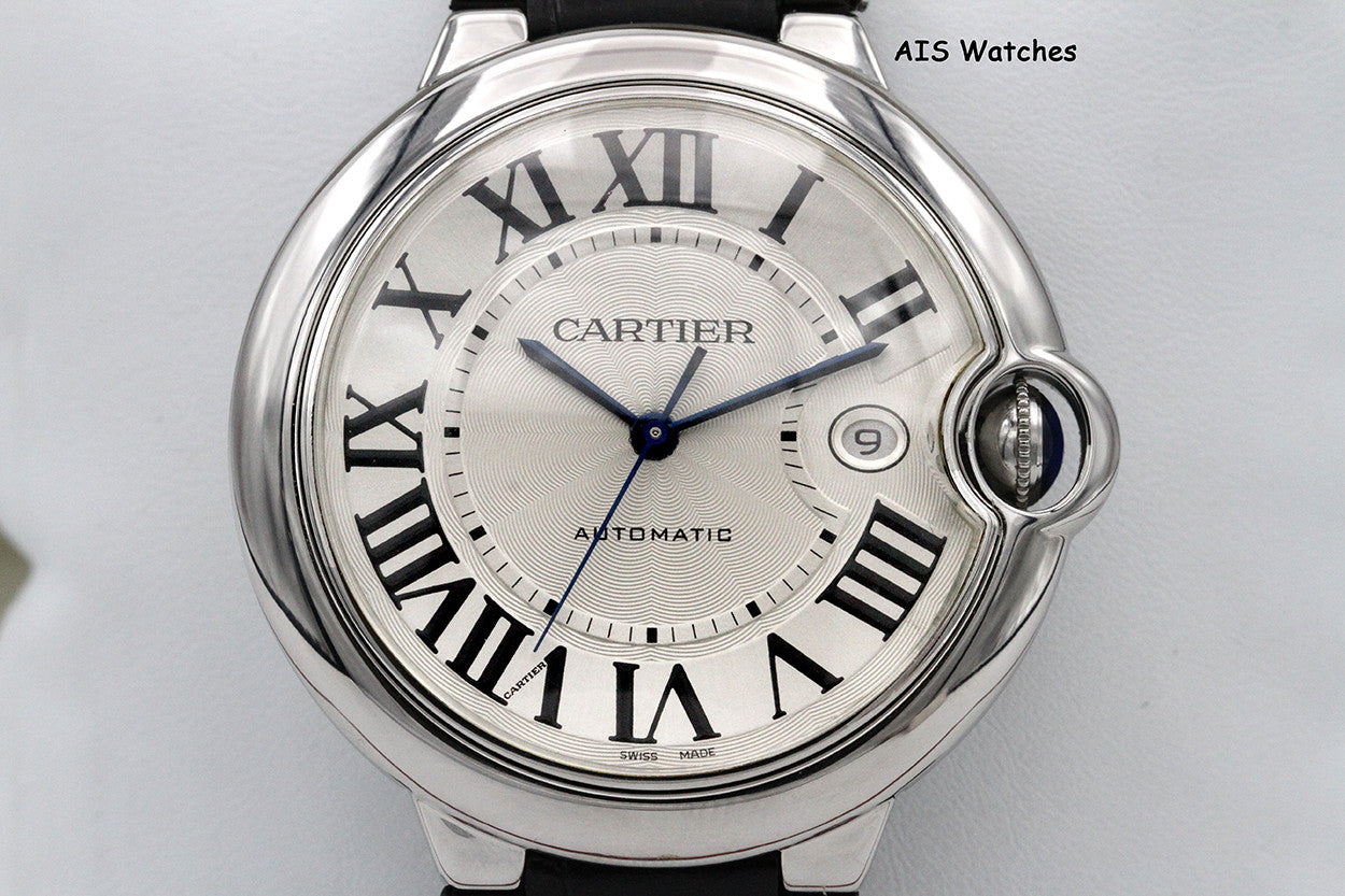 Cartier Ballon Blue de Cartier 42MM W69016Z4 Automatic SS Silver Dial B&P