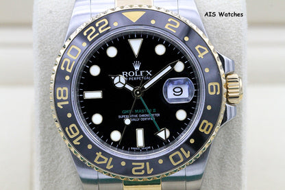 Rolex GMT Master II 18K/SS 116713LN 40MM Black Dial 2016 Box & Paper
