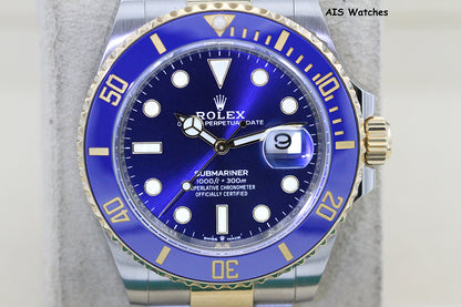 Rolex Submariner 41MM 18k/SS 126613LB SunBurst Blue Dial 2021 Box & Paper