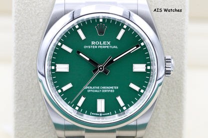Rolex 126000 Oyster Perpetual 36MM Green Dial 2024 Box & Papers
